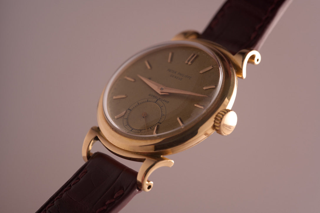 Patek Phillipe 1491 "Scroll Lugs" Pink Gold Gobbi-Milano