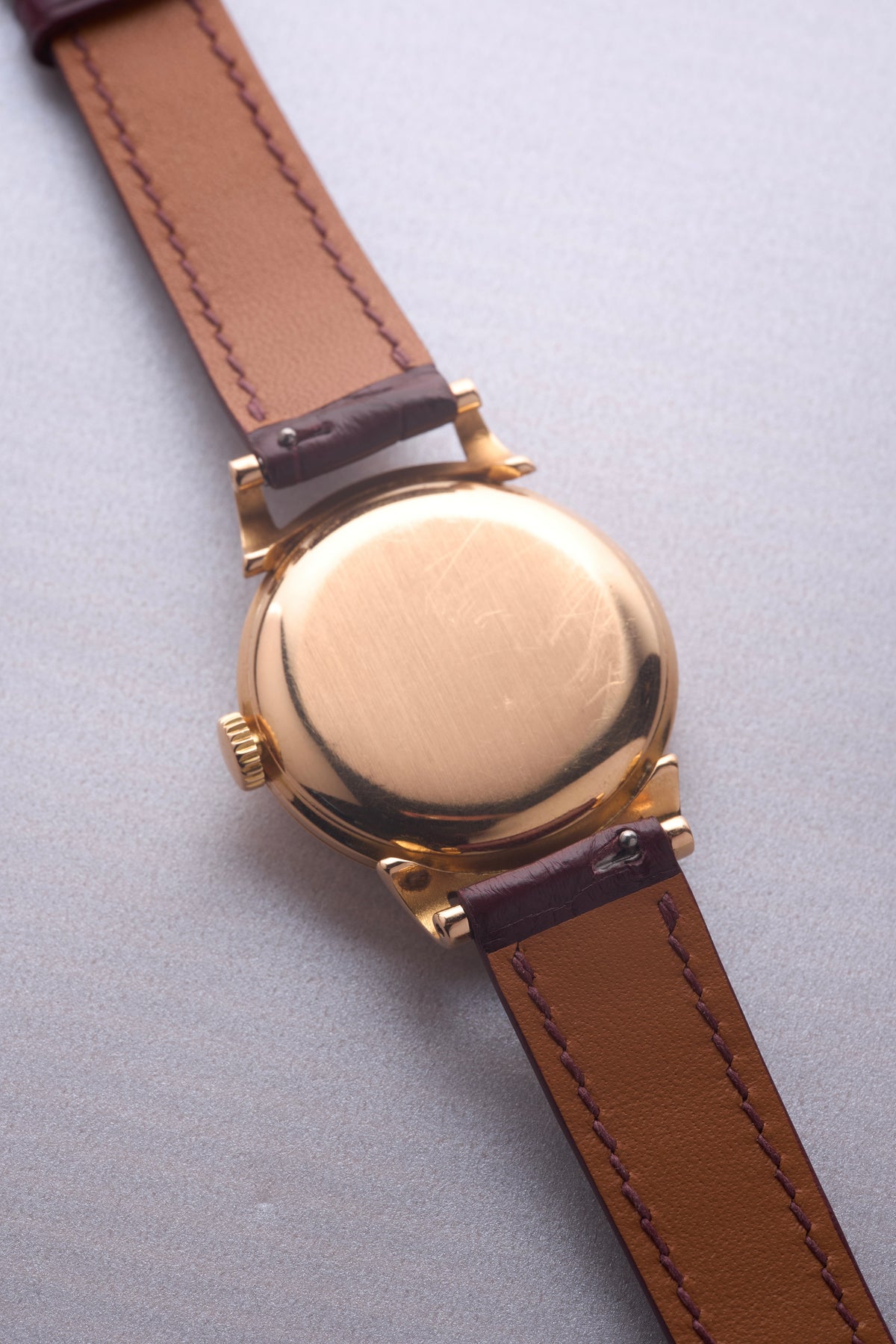 Patek Phillipe 1491 "Scroll Lugs" Pink Gold Gobbi-Milano